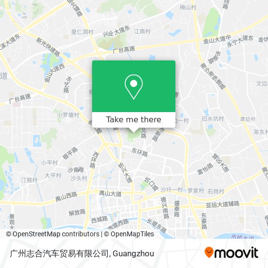 广州志合汽车贸易有限公司 map