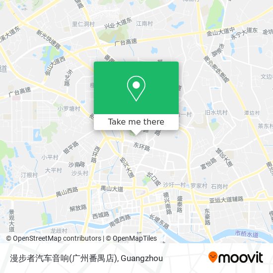漫步者汽车音响(广州番禺店) map