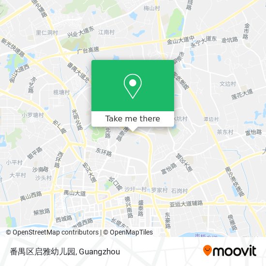 番禺区启雅幼儿园 map