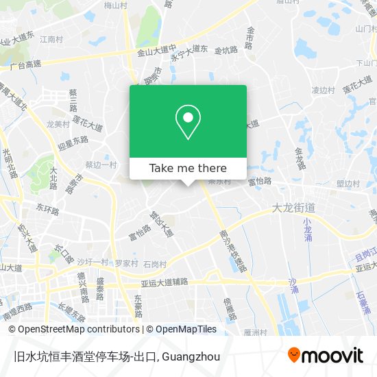 旧水坑恒丰酒堂停车场-出口 map