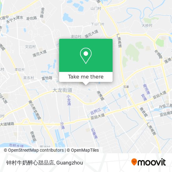 钟村牛奶醉心甜品店 map