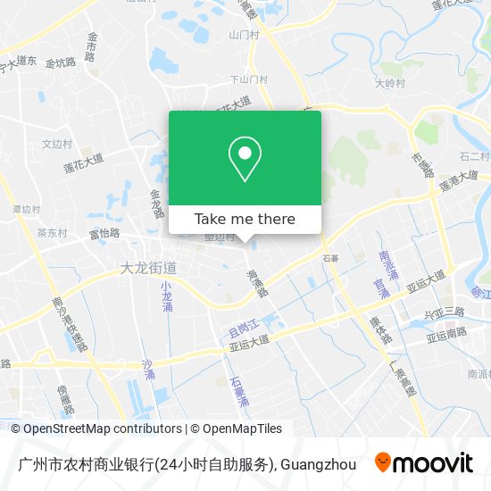 广州市农村商业银行(24小时自助服务) map