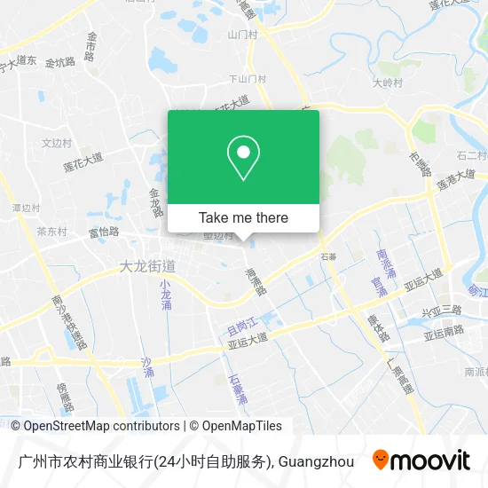 广州市农村商业银行(24小时自助服务) map