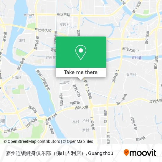 嘉州连锁健身俱乐部（佛山吉利店） map