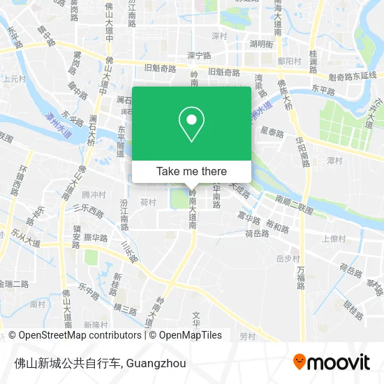 佛山新城公共自行车 map