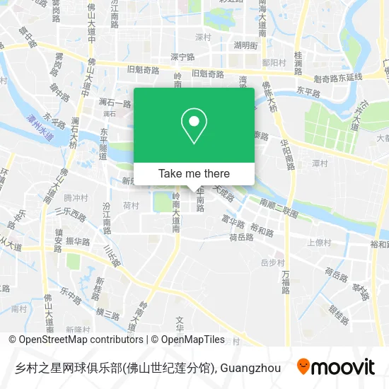 乡村之星网球俱乐部(佛山世纪莲分馆) map