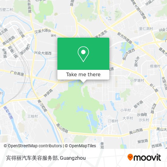 宾得丽汽车美容服务部 map