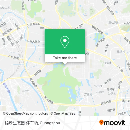 锦绣生态园-停车场 map