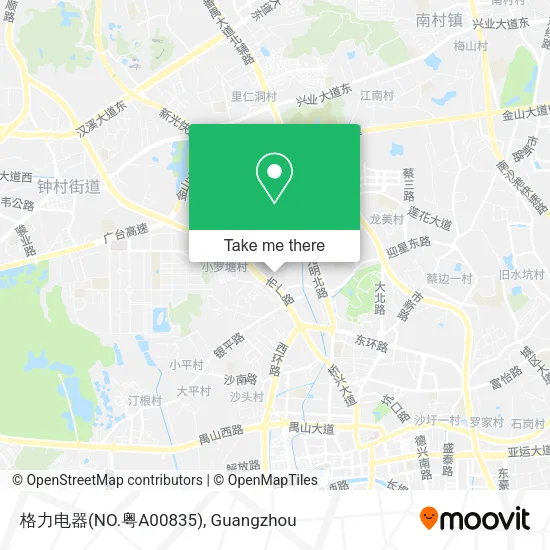 格力电器(NO.粤A00835) map