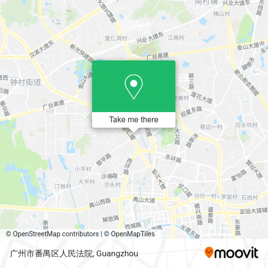 广州市番禺区人民法院 map