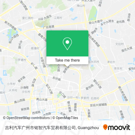 吉利汽车广州市铭智汽车贸易有限公司 map