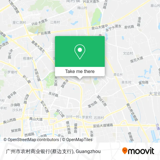 广州市农村商业银行(蔡边支行) map