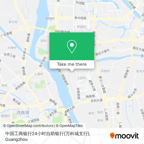 中国工商银行24小时自助银行(万科城支行) map