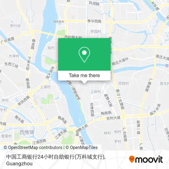 中国工商银行24小时自助银行(万科城支行) map