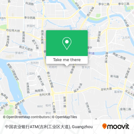 中国农业银行ATM(吉利工业区大道) map