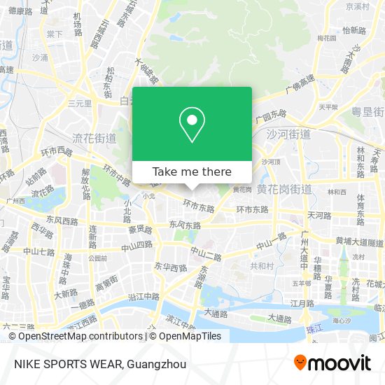NIKE SPORTS WEAR map