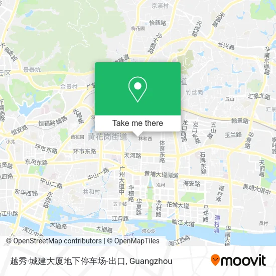 越秀·城建大厦地下停车场-出口 map