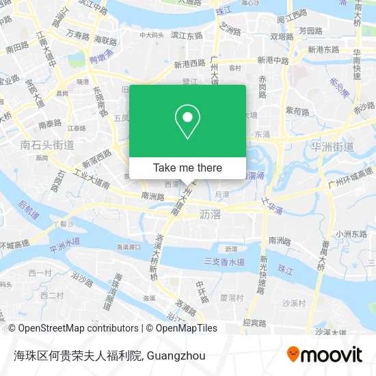 海珠区何贵荣夫人福利院 map