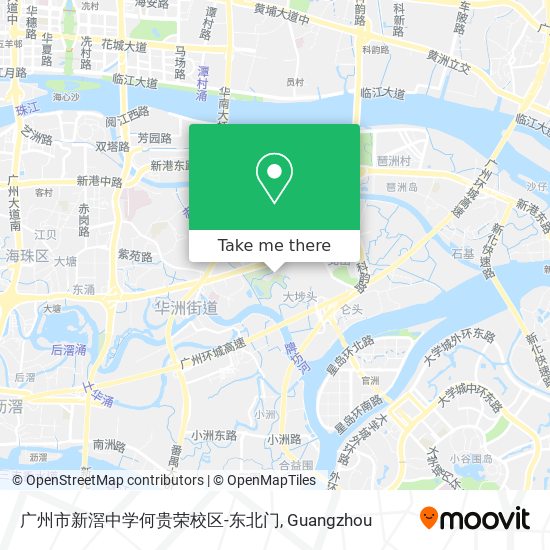 广州市新滘中学何贵荣校区-东北门 map