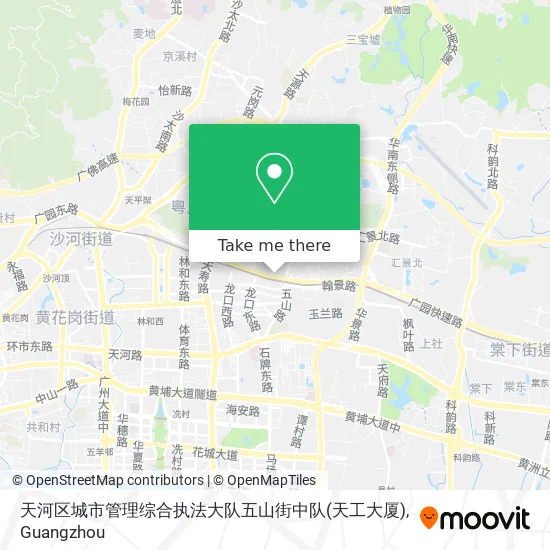 天河区城市管理综合执法大队五山街中队(天工大厦) map
