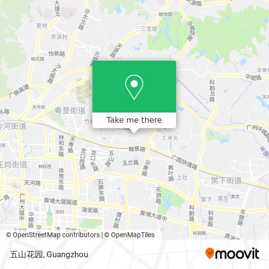 五山花园 map