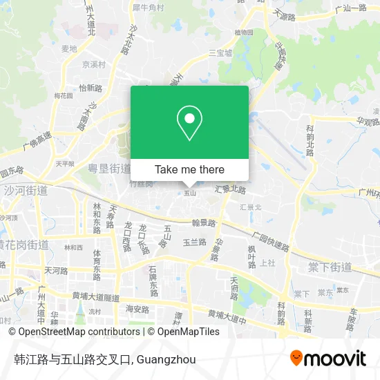 韩江路与五山路交叉口 map