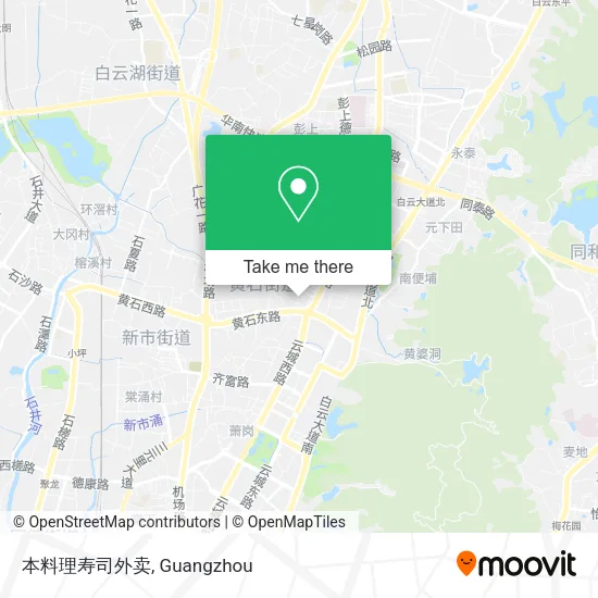 本料理寿司外卖 map