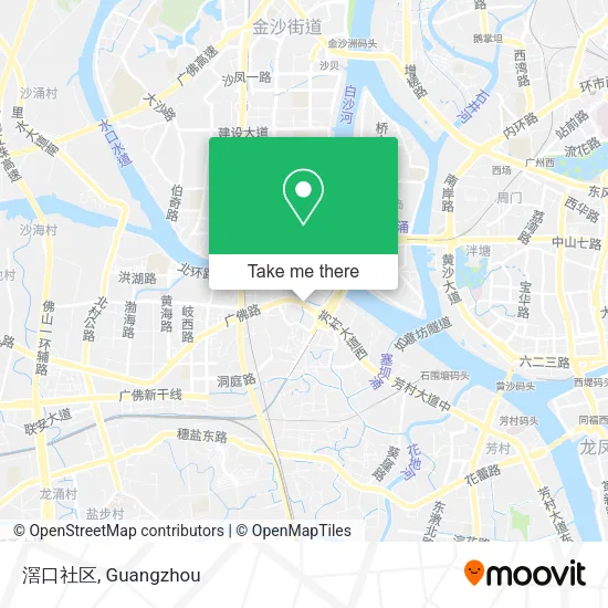 滘口社区 map