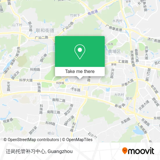 迁岗托管补习中心 map
