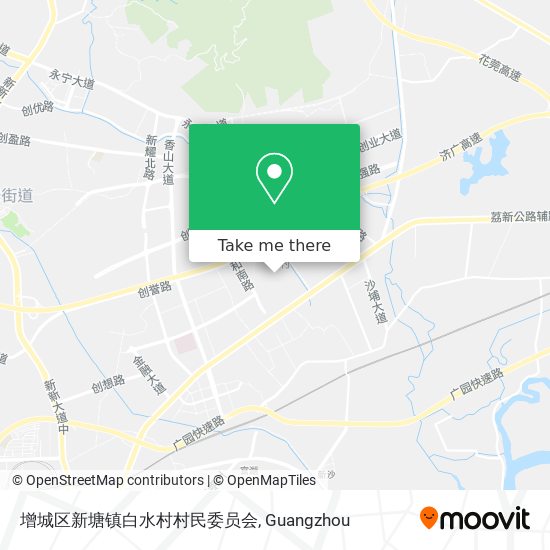 增城区新塘镇白水村村民委员会 map