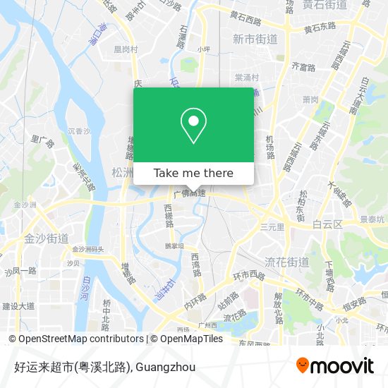 好运来超市(粤溪北路) map