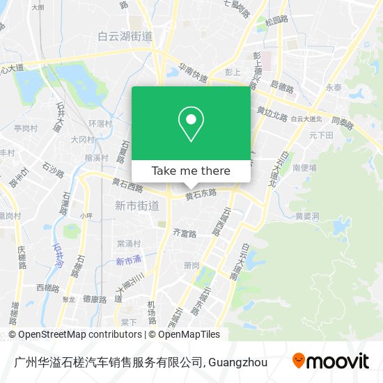 广州华溢石槎汽车销售服务有限公司 map
