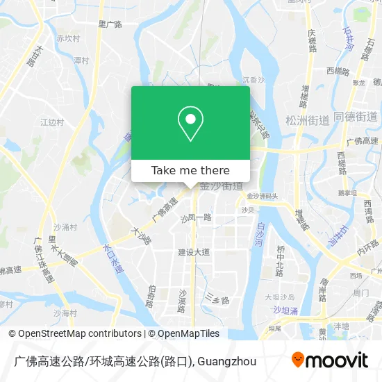 广佛高速公路/环城高速公路(路口) map
