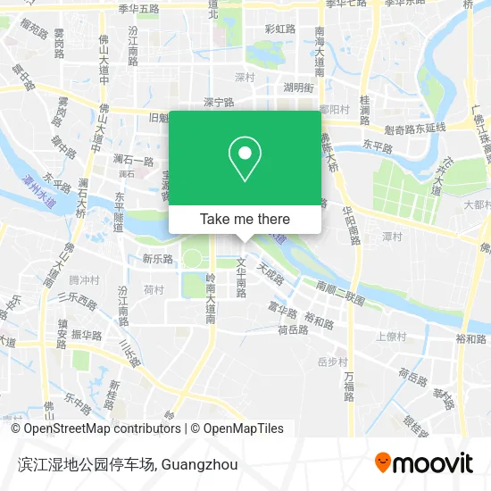 滨江湿地公园停车场 map