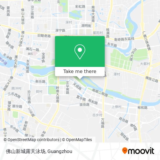 佛山新城露天泳场 map