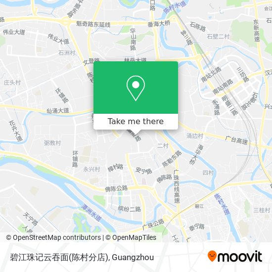 碧江珠记云吞面(陈村分店) map