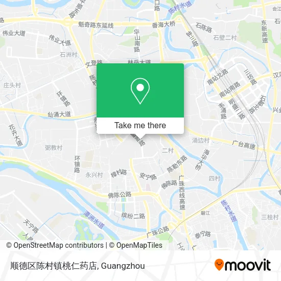 顺德区陈村镇桃仁药店 map