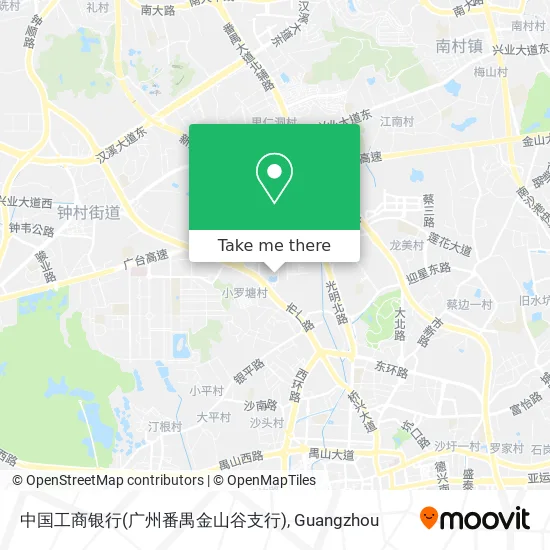 中国工商银行(广州番禺金山谷支行) map