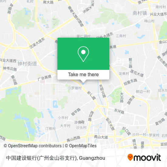 中国建设银行(广州金山谷支行) map