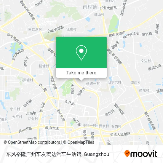 东风裕隆广州车友宏达汽车生活馆 map