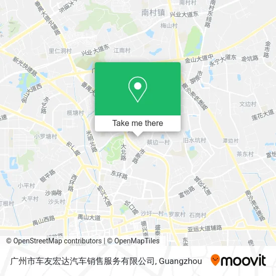 广州市车友宏达汽车销售服务有限公司 map