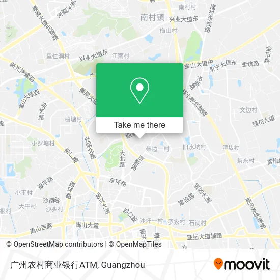 广州农村商业银行ATM map