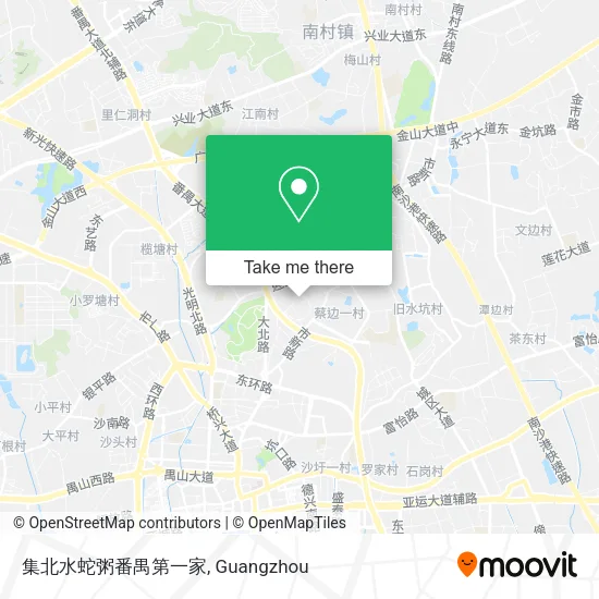 集北水蛇粥番禺第一家 map