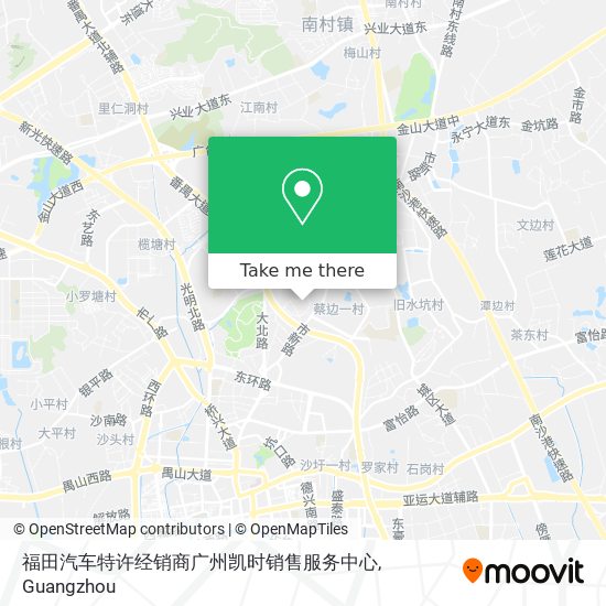 福田汽车特许经销商广州凯时销售服务中心 map