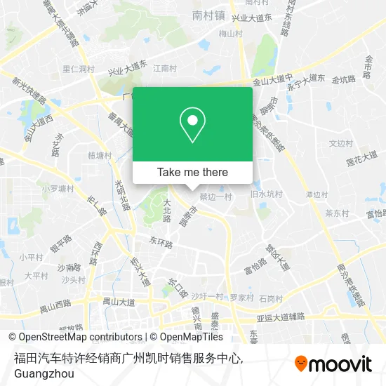 福田汽车特许经销商广州凯时销售服务中心 map