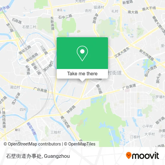 石壁街道办事处 map
