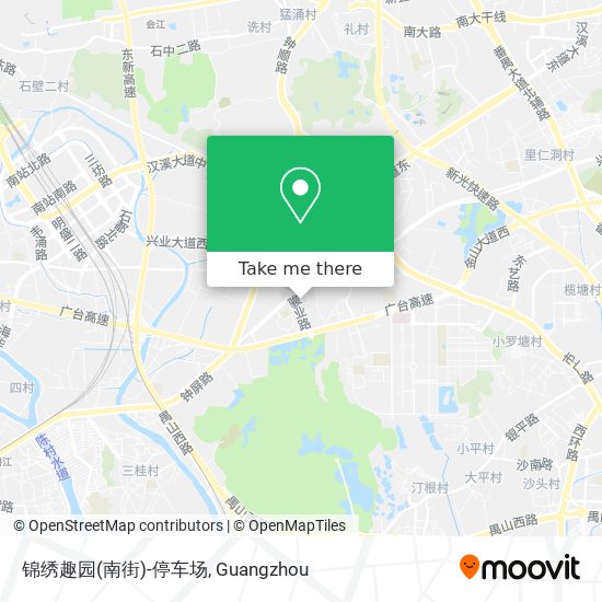 锦绣趣园(南街)-停车场 map