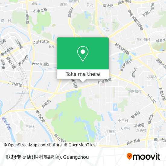 联想专卖店(钟村锦绣店) map