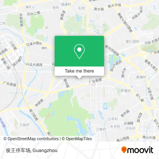 俊王停车场 map