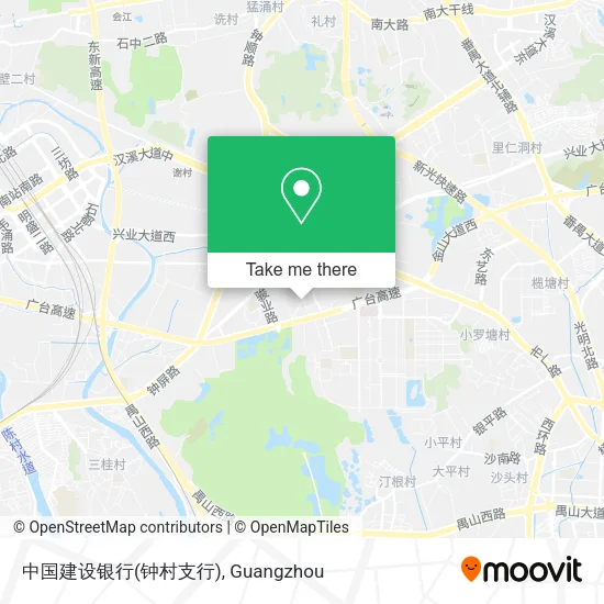 中国建设银行(钟村支行) map